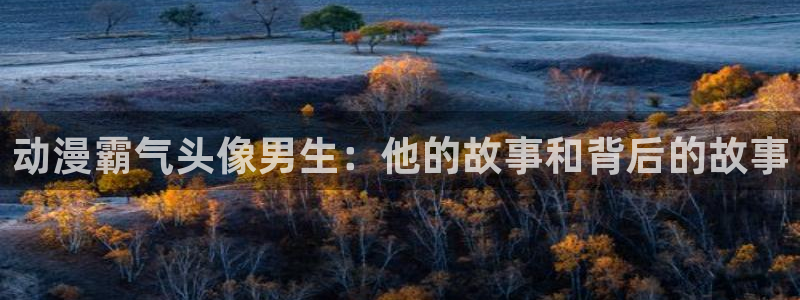 omofun(动漫共和国)：动漫霸气头像男生：他的故事和背后的故事